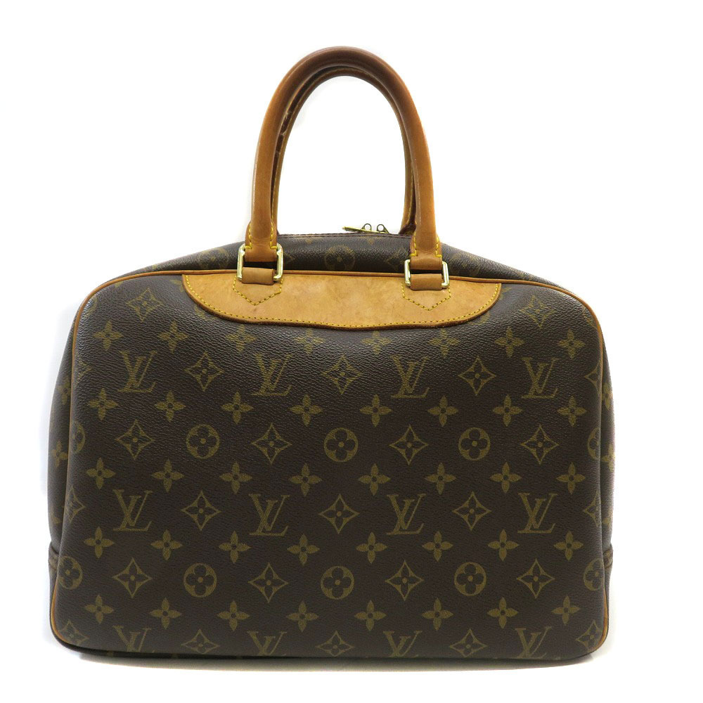 Louis Vuitton Deauville Brown Handbag Leather Monogram